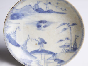 kangxi period blue and white saucer 1