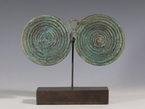 large celtic bronze spiral fibula