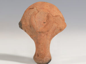late hellenistic egyptian terracotta oil lamp with two side lugs 4