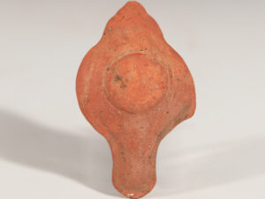 late hellenistic terracotta decorated oil lamp 7