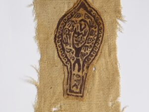 leaf shaped coptic panel with dancer 1