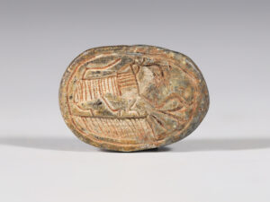 egyptian scarab with stylised design