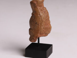 romano-egyptian votive terracotta head of serapis