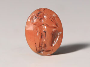 ancient roman agate intaglio of mars