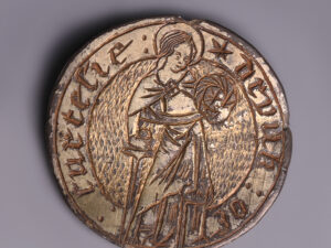medieval silver-gilt pilgrims badge