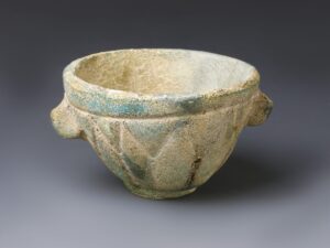 mesopotamian vessel with lotus petals