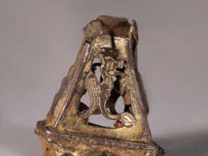 Norman Silver-Gilt Mount with Mythological Creature