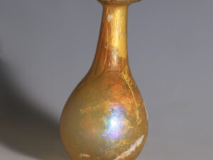 roman amber glass unguentarium