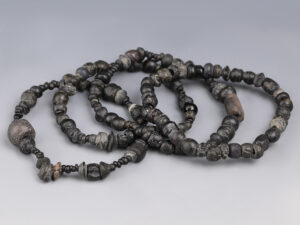 Selection of Ancient Roman Black Glass Beaded Bracelets