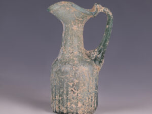 roman blue glass jug trefoil rim
