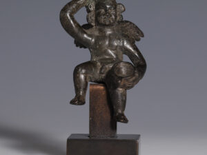 roman bronze eros statuette