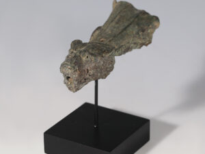 roman bronze panther head finial