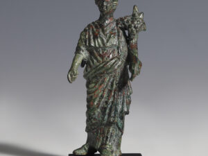 roman bronze fortuna statuette