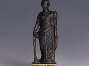 roman bronze fortuna statuette