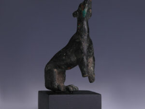 roman bronze greyhound statuette 2