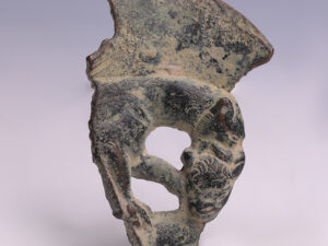 Roman Bronze Attacking Panther Mount