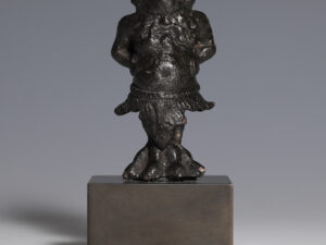 roman bronze silenus casket fitting