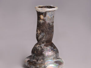 Ancient Roman Glass Candlestick Unguentarium