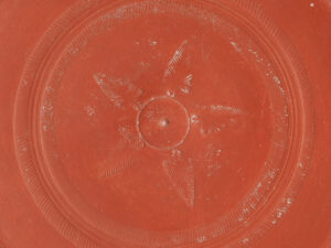 roman redware bowl with leaf design 2