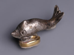 roman silver dolphin applique