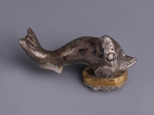 roman silver dolphin applique