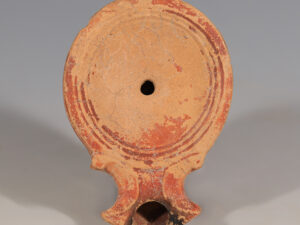 roman terracotta oil lamp