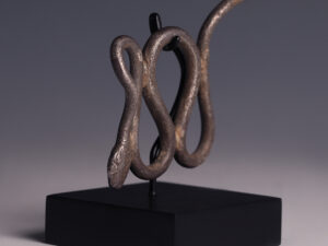 romano egyptian silver snake applique 2