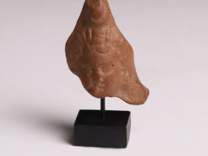 romano-egyptian votive terracotta head of isis
