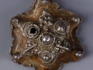 tudor period silver clothing fastener