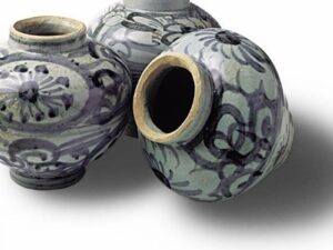 variety of ming jars in blue and white