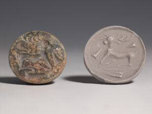 western asiatic granite stamp seal with recumbent stag 2