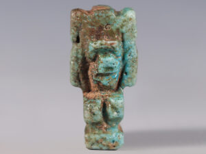 egyptian faience amulet of shu