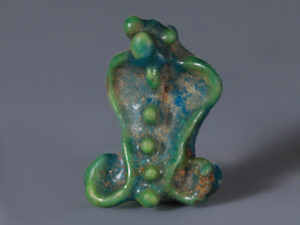 egyptian faience uraeus amulet
