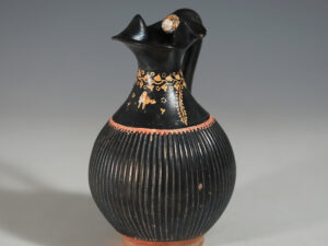 ancient greek gnathian ribbed oinochoe