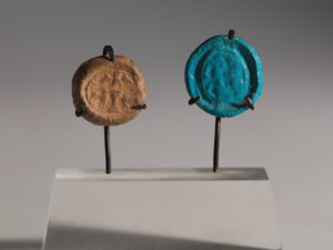 egyptian clay papyrus impression with a stylistic design 1