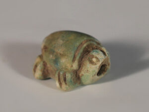 egyptian faience amulet of a turtle 1