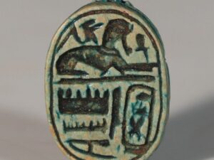 egyptian steatite scarab amulet to thutmose III 1