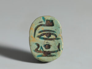 egyptian steatite scarab amulet with a blessing to amun-ra 1