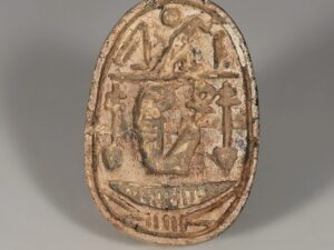 egyptian steatite scarab dedicated to amun-re 2