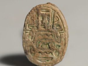 egyptian steatite scarab with apotropaic hieroglyphs 3