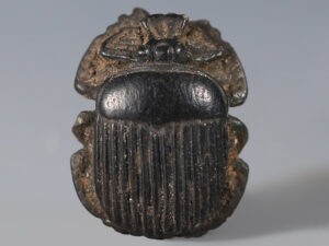 egyptian obsidian scarab