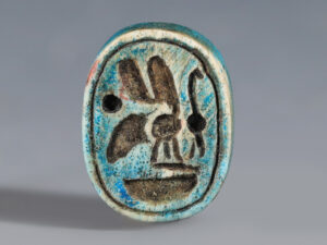 egyptian steatite scaraboid with royal title