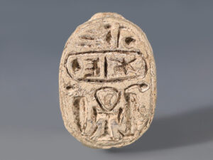 egyptian steatite scarab to thutmose iii