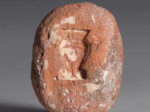 ancient egyptian terracotta hathor amulet mould 2