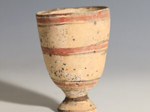 ancient greek terracotta cup with geometric decoration 5