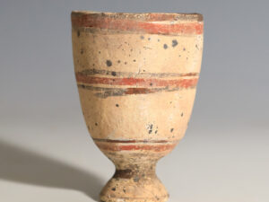 ancient greek terracotta cup with geometric decoration 6