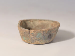 ancient roman bronze libation dish