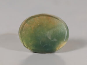 ancient roman green prase intaglio with satyr and goat