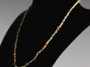 egyptian polychrome faience beaded necklace