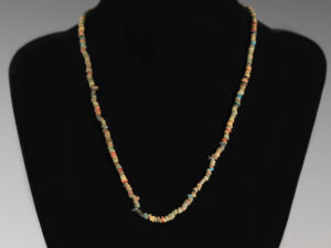 egyptian polychrome faience beaded necklace